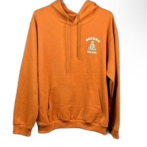 RGSTR Secure The Bag By Any Means Necessary burnt orange  Hoodie Costume SZ XL